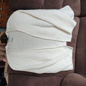 Ann Taylor open weave shrug sweater size XL